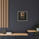 The Good Shepherd Framed Canvas Print — Religious Wall Art ("He leads, He restores") Canvas Printify 