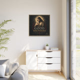 The Good Shepherd Framed Canvas Print — Religious Wall Art ("He leads, He restores") Canvas Printify 