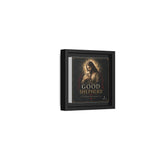 The Good Shepherd Framed Canvas Print — Religious Wall Art ("He leads, He restores") Canvas Printify 